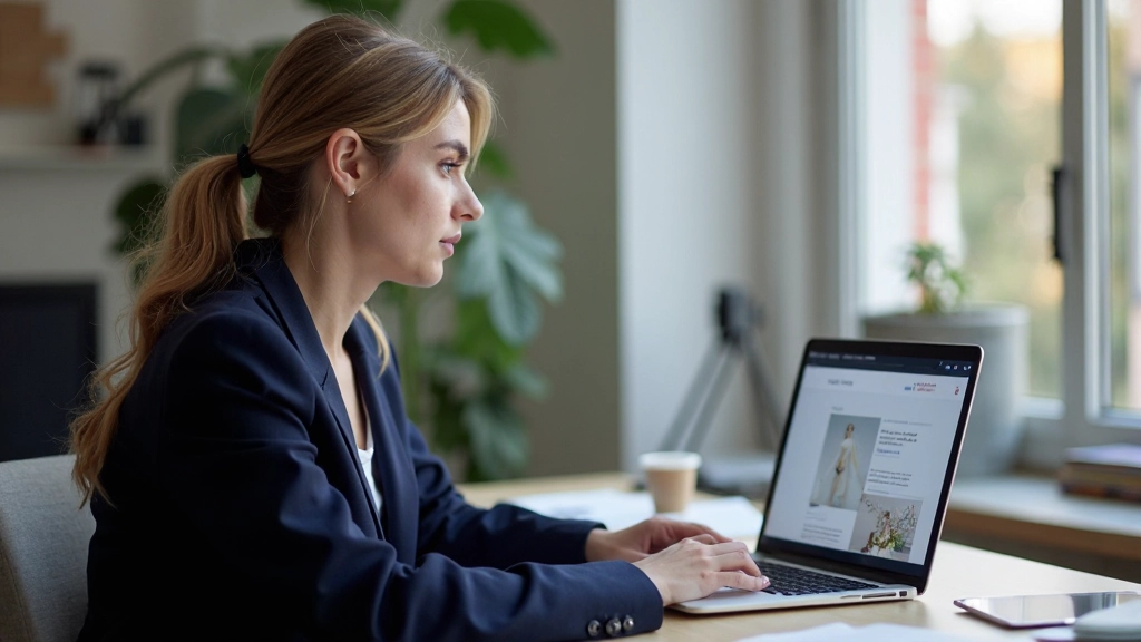 Professionele webdesigner werkend aan responsive website layout op moderne computer