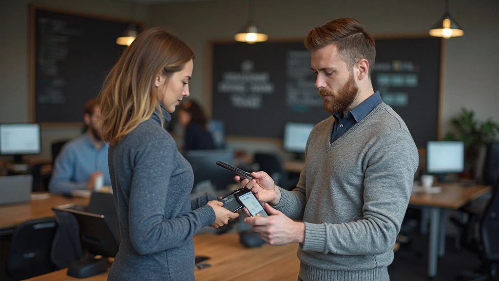 Mobile-first responsive design concept met telefoon, tablet en desktop layouts