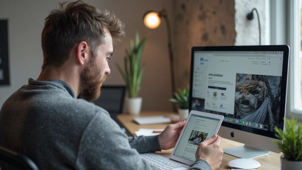 Webdesigner test website performance op verschillende schermformaten en devices