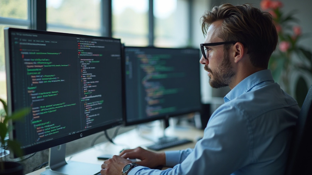 Semantic HTML5 structuur voorbeeld in code editor